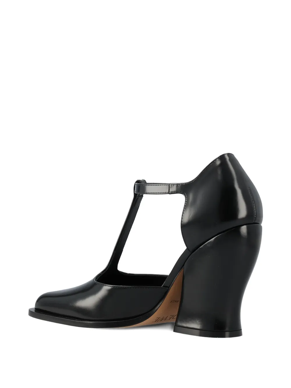 LOEWE 90mm Onda T-bar pumps Black