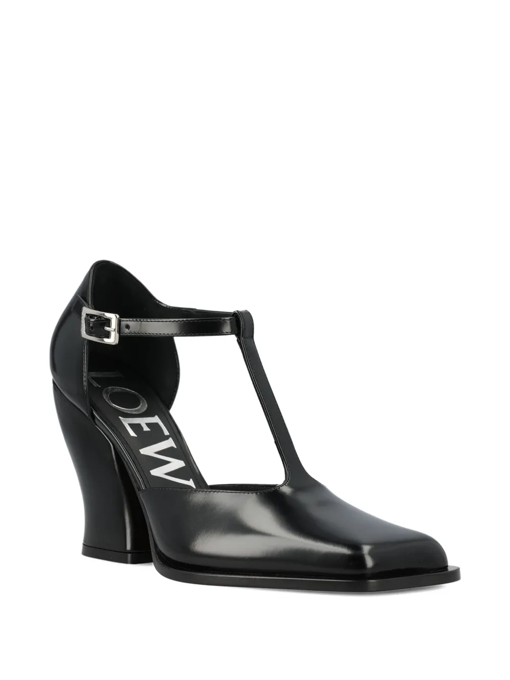 LOEWE 90mm Onda T-bar pumps Black