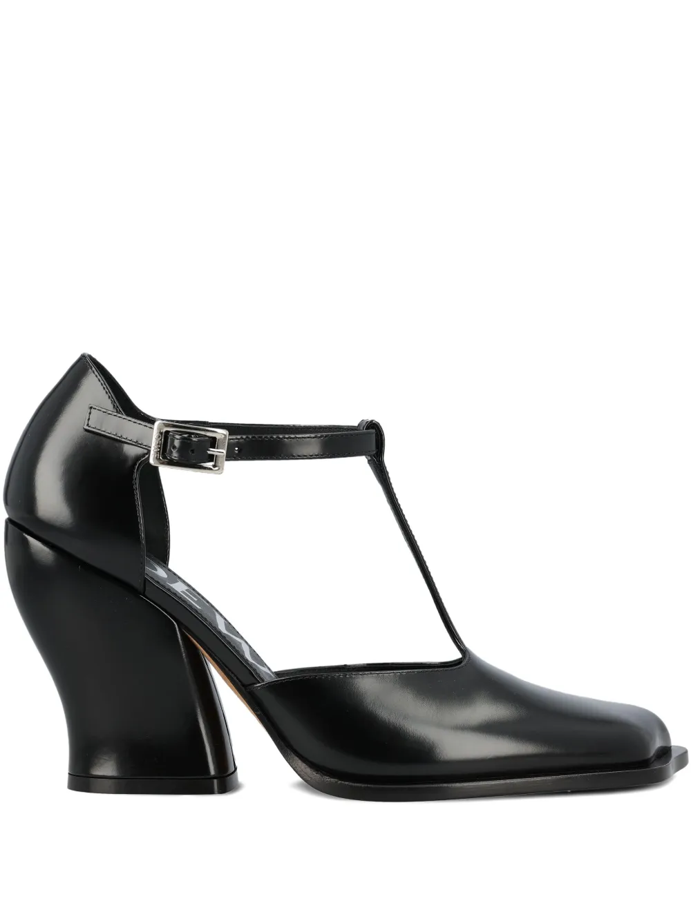LOEWE 90mm Onda T-bar pumps Black