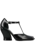 LOEWE 90mm Onda T-bar pumps - Black