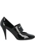 Givenchy logo-plaque patent leather pumps - Black