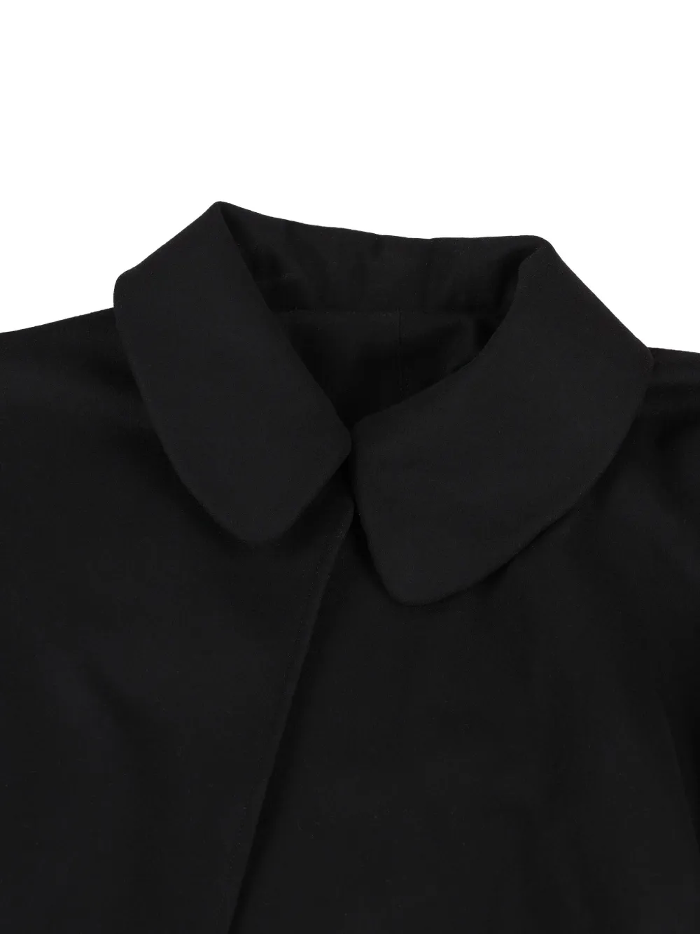 Il Tabarro Peter Pan-collar Cape In Black