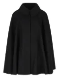 IL TABARRO Peter Pan-collar cape - Black