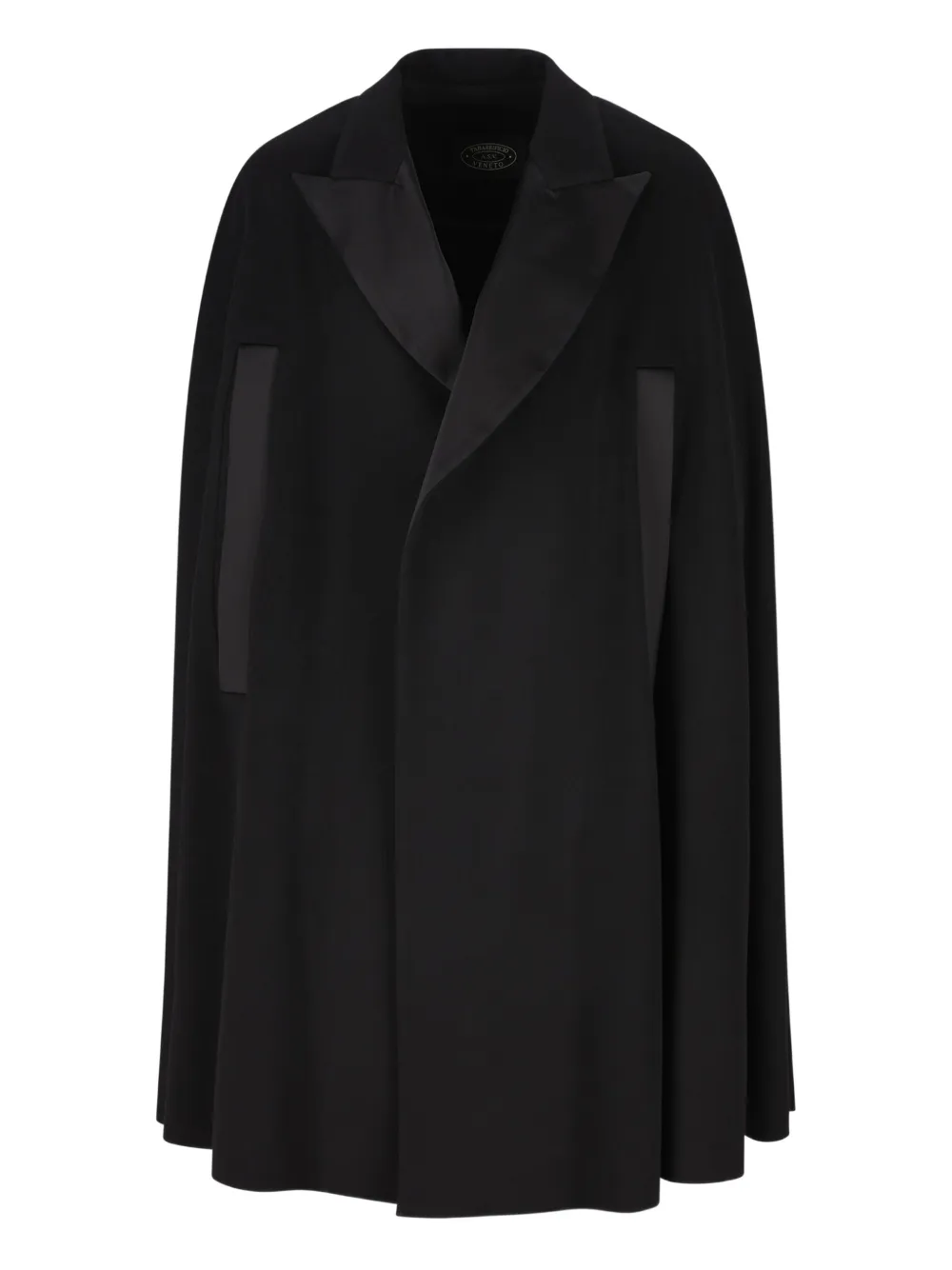 IL TABARRO double-breasted wool cape | Black | Image 1