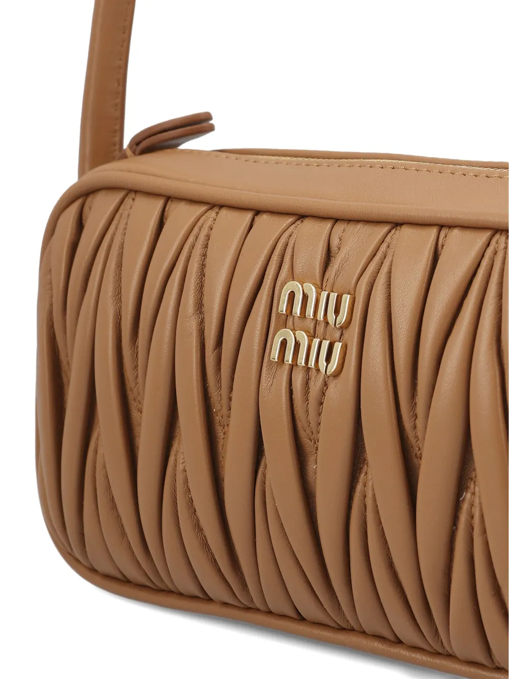 Miu Gewatteerde schoudertas Bruin