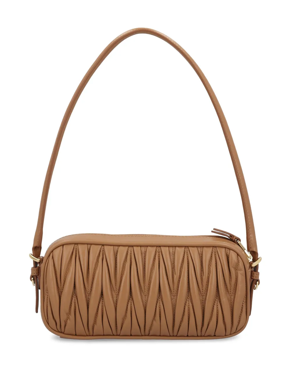 Miu Miu quilted-leather shoulder bag - Bruin