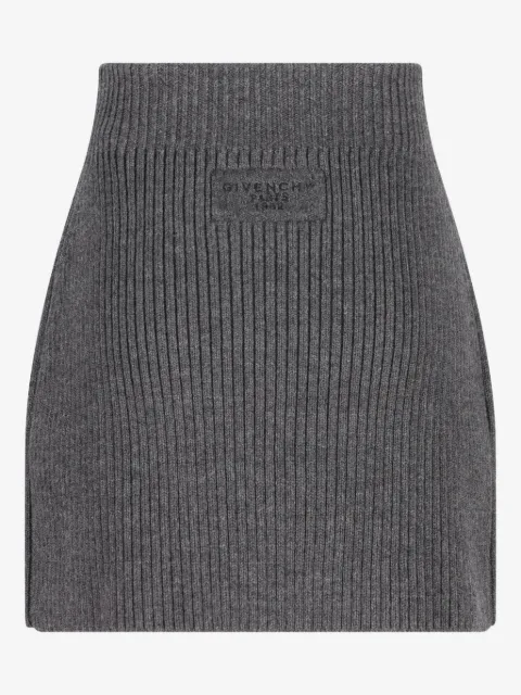 Givenchy ribbed-knit mini skirt