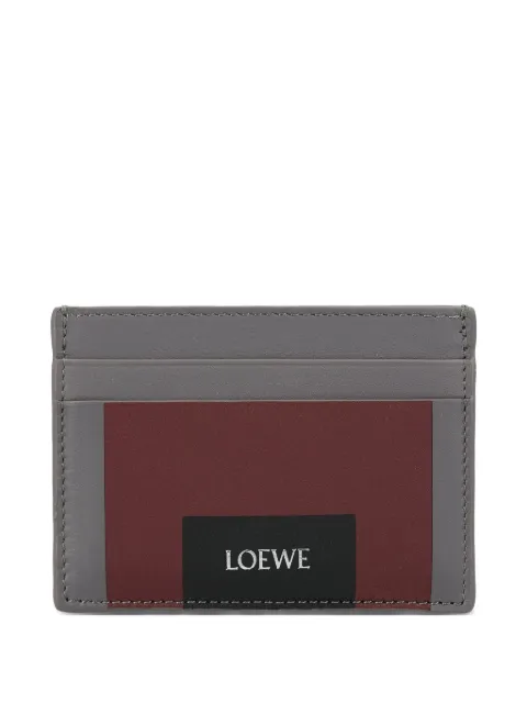 LOEWE colour-block leather cardholder