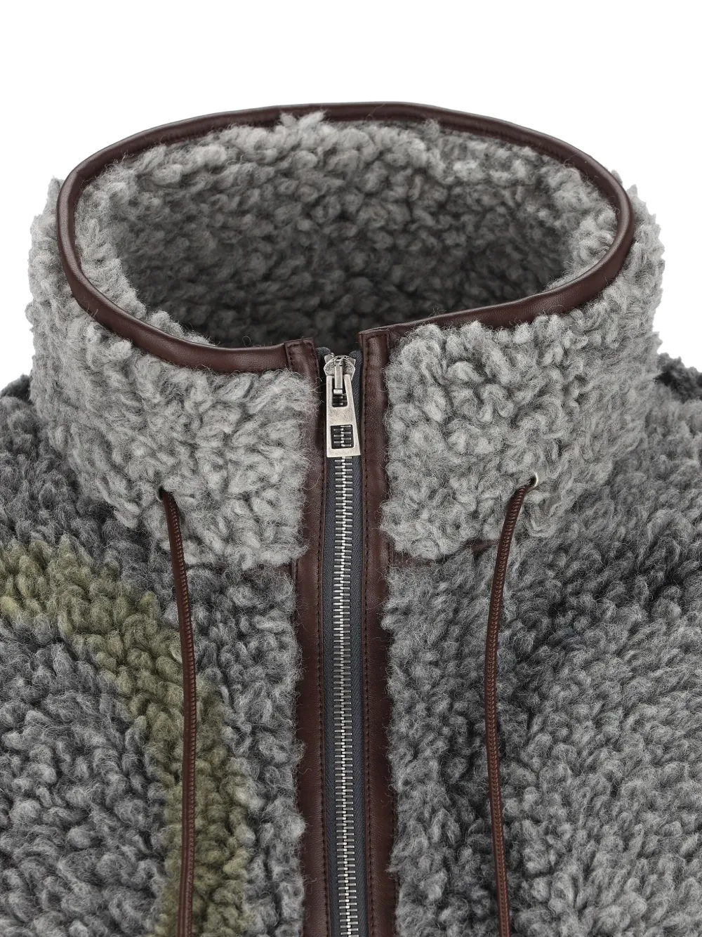 Loewe Jacquard Fleece Vest With Anagram Pattern In Gray