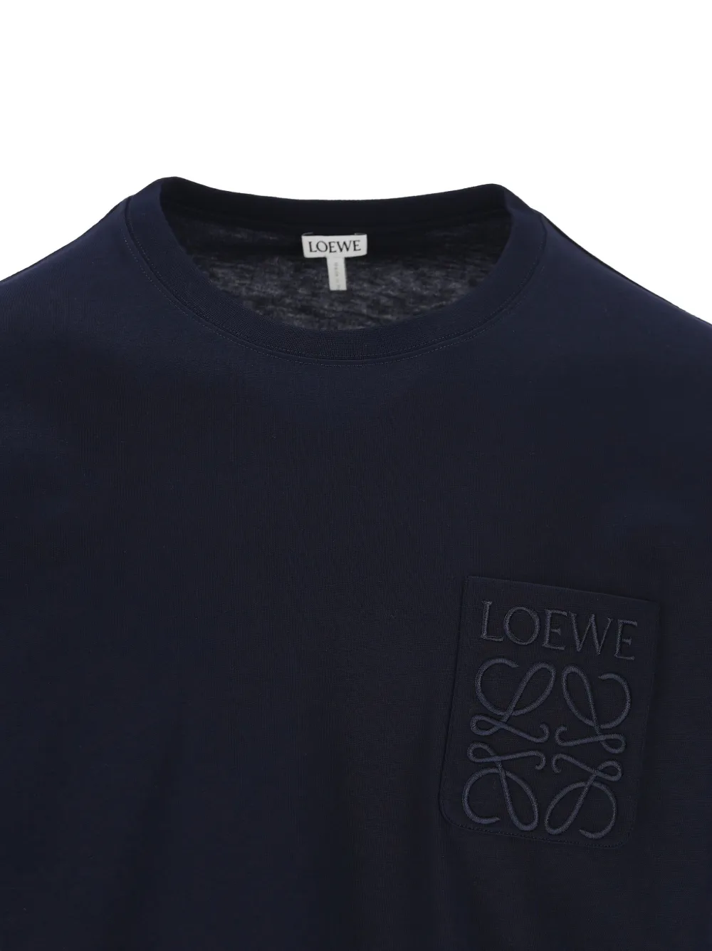 LOEWE T-shirt met geborduurd logo Blauw