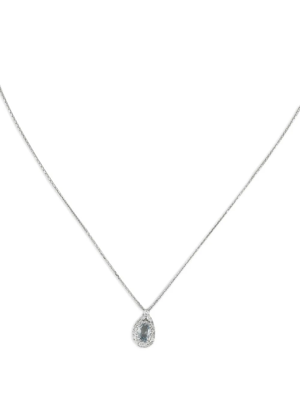 LB Exclusive platinum aquamarine and diamond necklace | Image 2