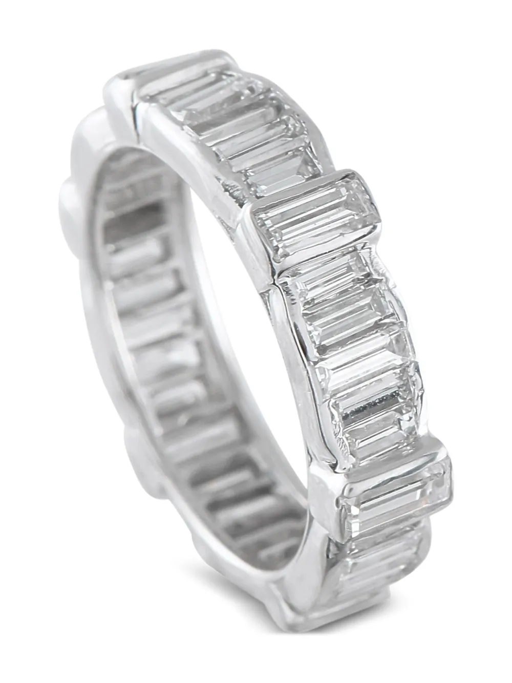 LB Exclusive 18K white gold Eternity diamond ring | Silver | Image 1