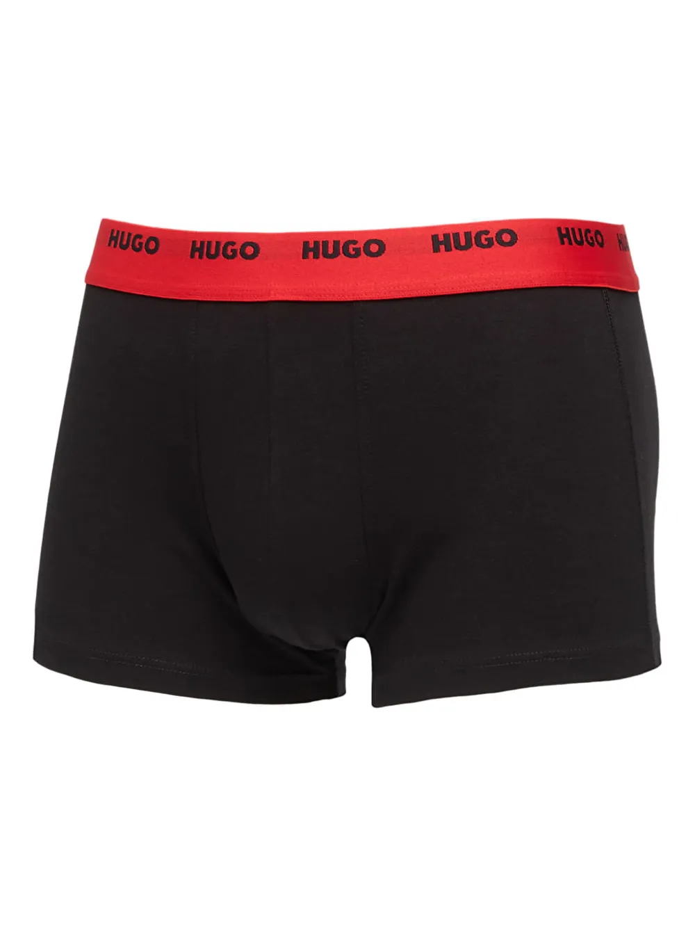 HUGO Vijf boxershorts met logoband Zwart