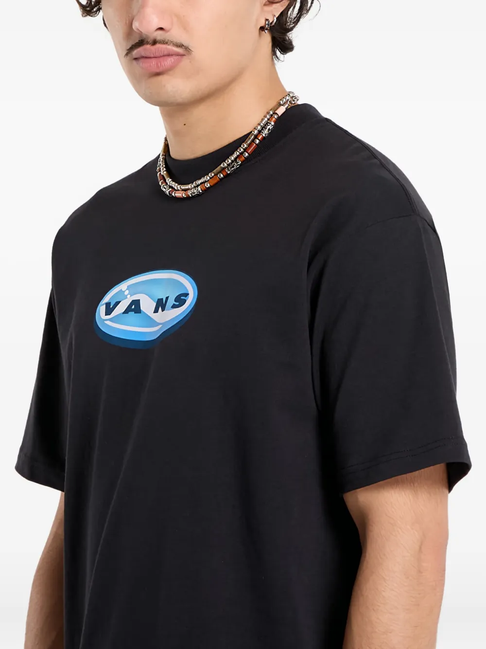 Vans Logo-print T-shirt In Black