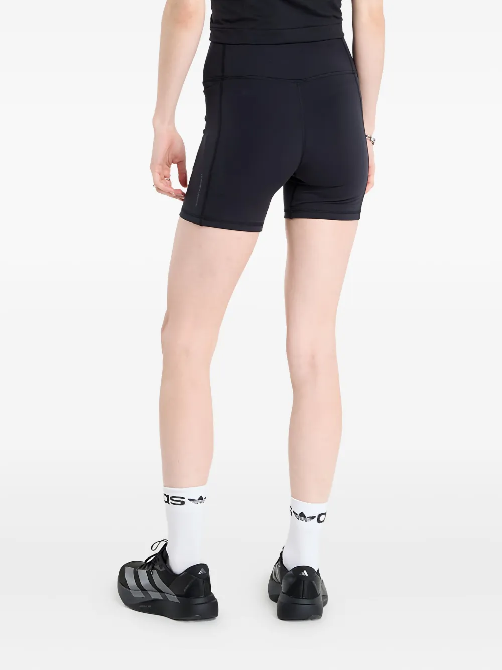 Under Armour High-waist shorts met logo Zwart