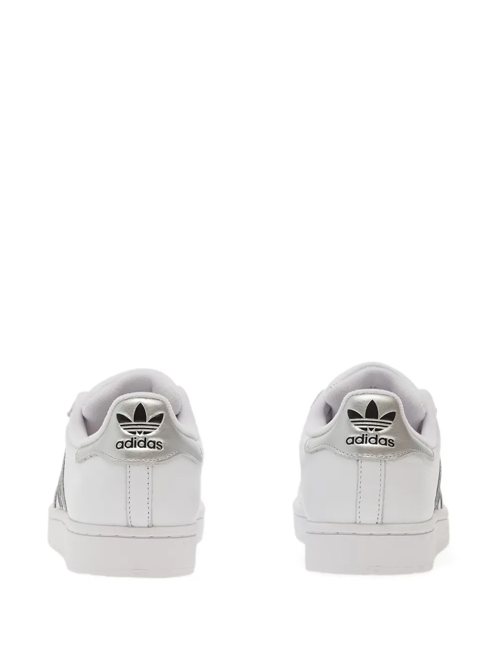 adidas Superstar II metallic-stripe sneakers White