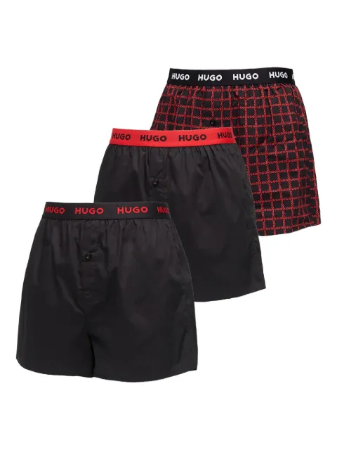 HUGO logo-waistband boxers (pack of three)