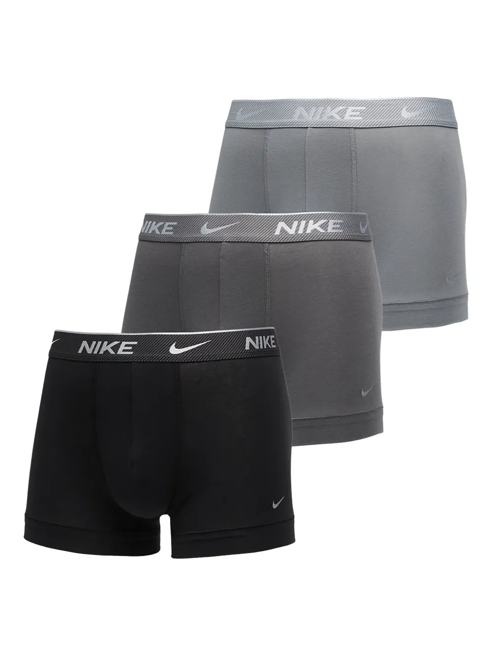 Nike Dri-fit Logo-waistband Boxer (pack Of Three) In Black
