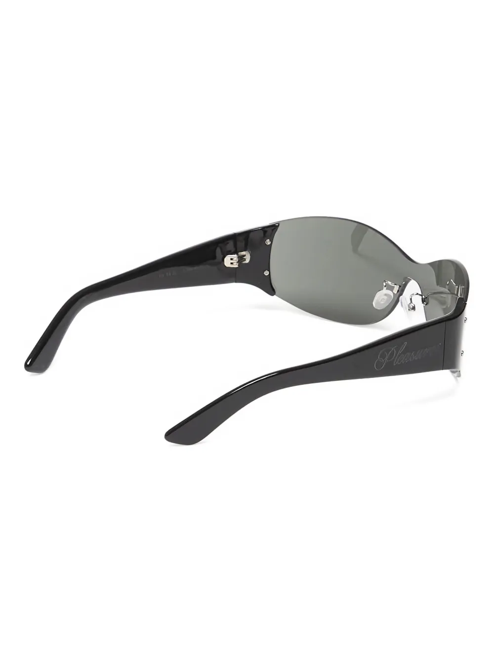 Pleasures Zonnebril met wikkelmontuur Zwart