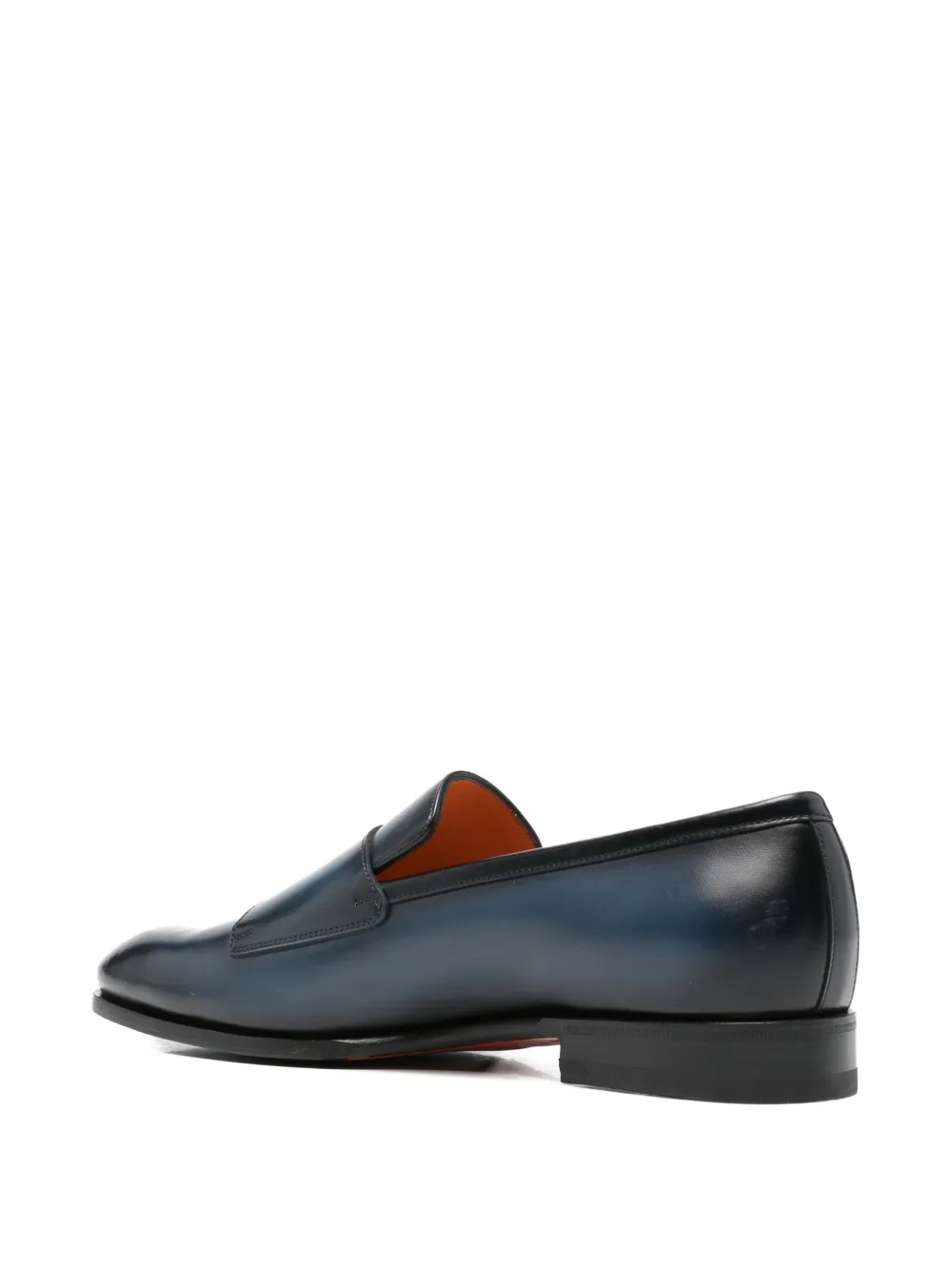 Santoni buckle strap loafers Blauw