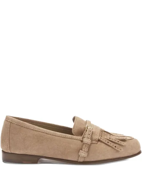 Ermanno Scervino tassel suede buckle loafers