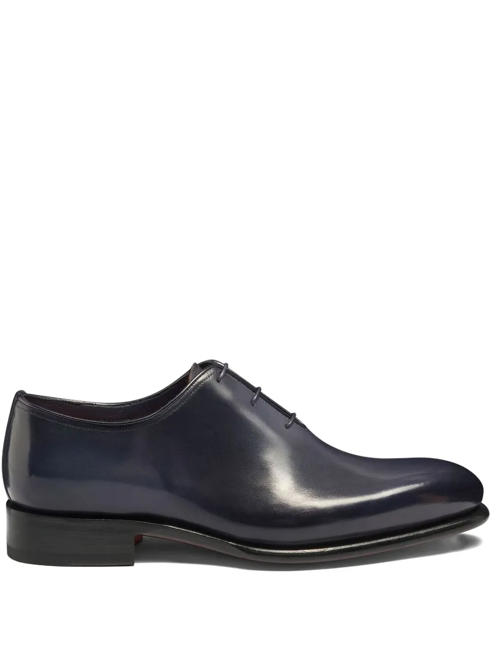 Santoni leather lace-up oxfords Blue