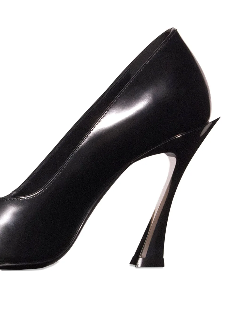 Mugler 95mm Pointed-toe Sculpted-heel Pumps In Black