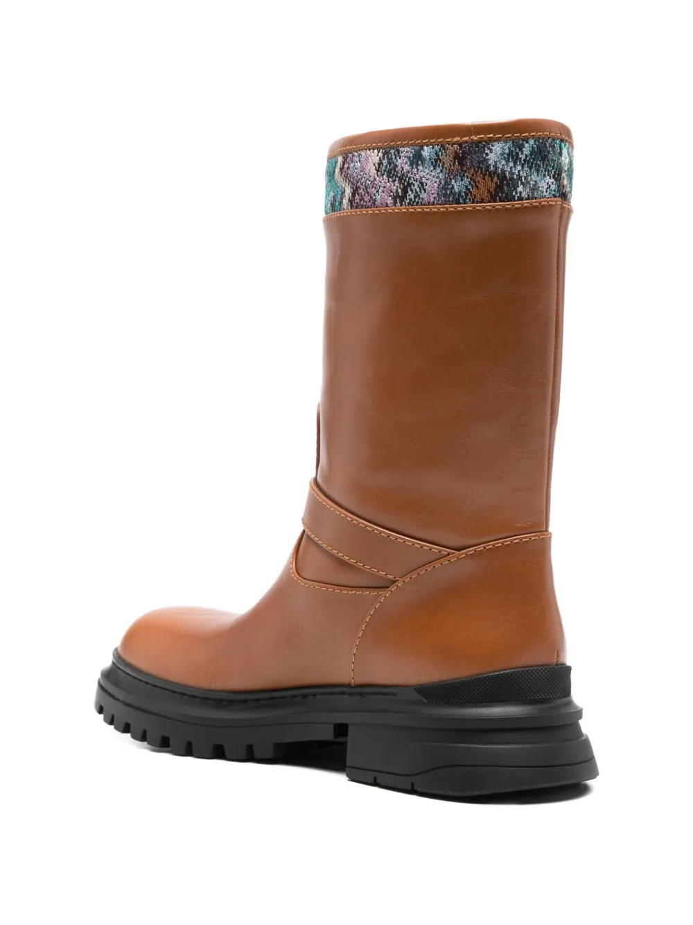 Missoni buckle strap biker boots Bruin
