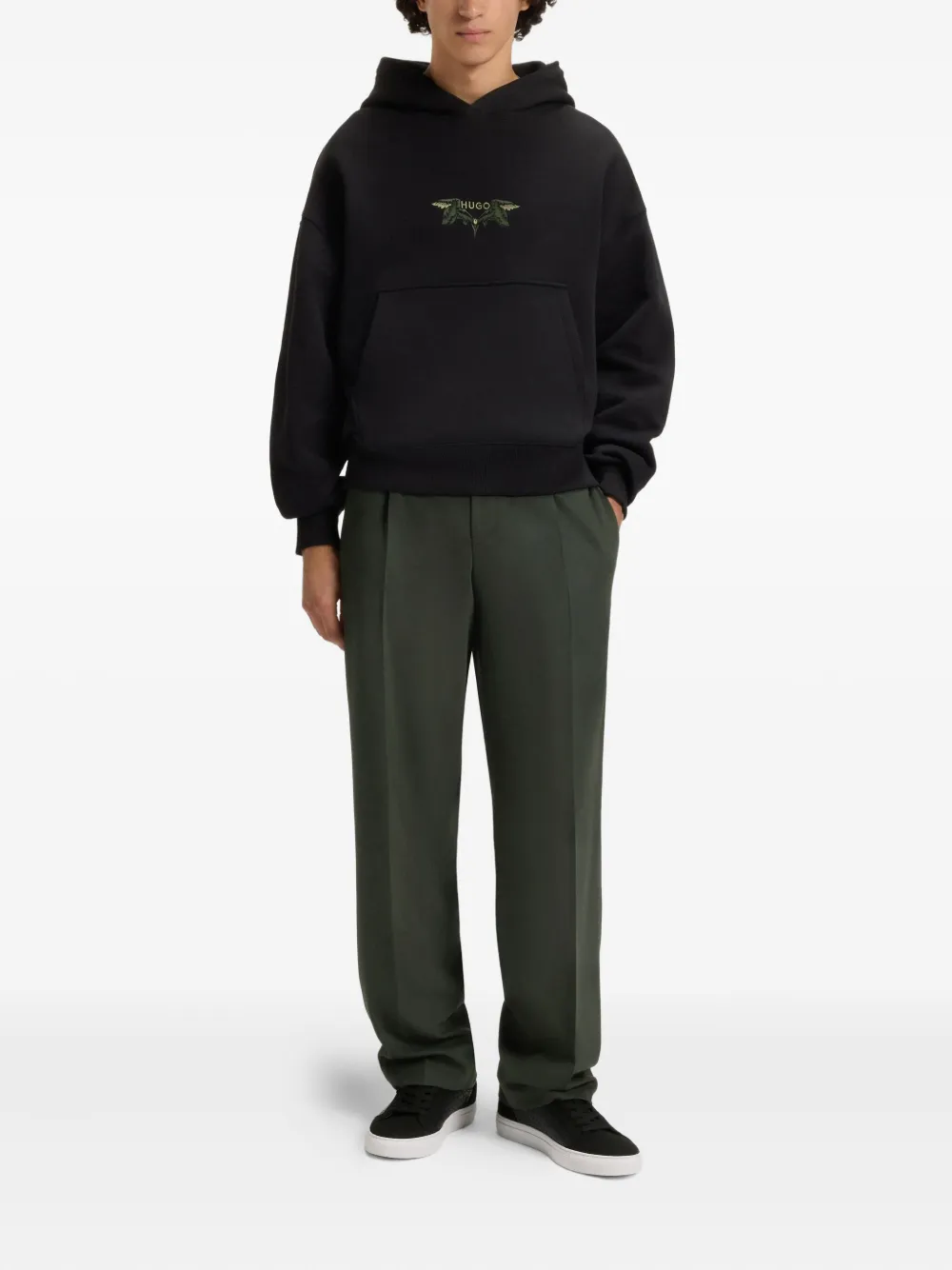 Hugo Boss Morrie Panelled Sneakers In Multi