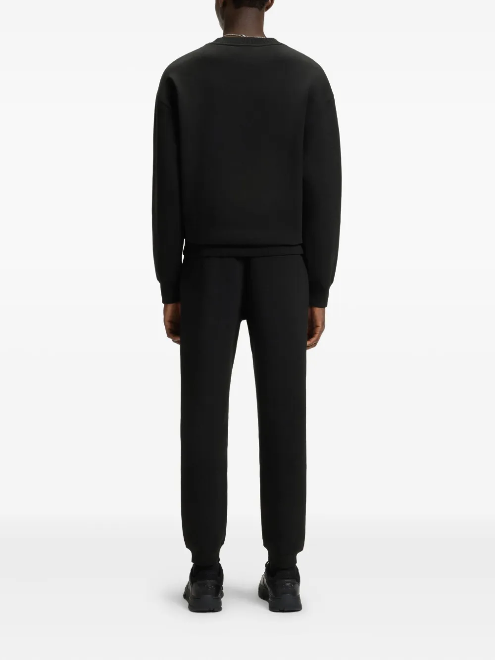 HUGO Trainingsbroek met trekkoord en logopatch Zwart