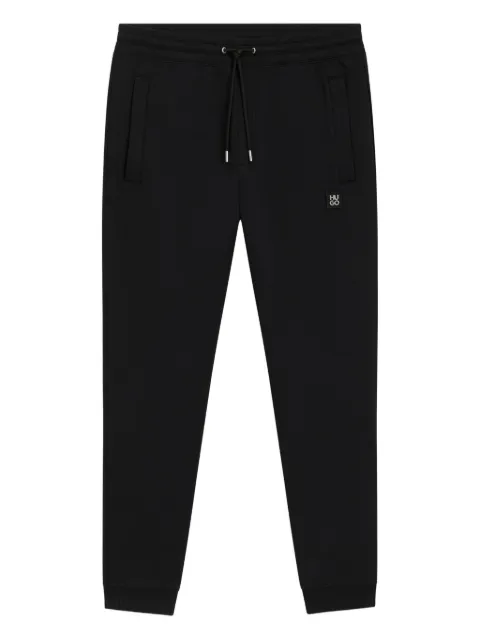 HUGO logo-patch drawstring-waistband track pants
