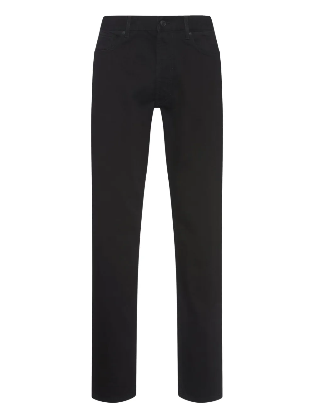 HUGO Calça jeans com patch de logo | Preto | Image 1