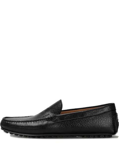 BOSS Mocassim de couro granulado