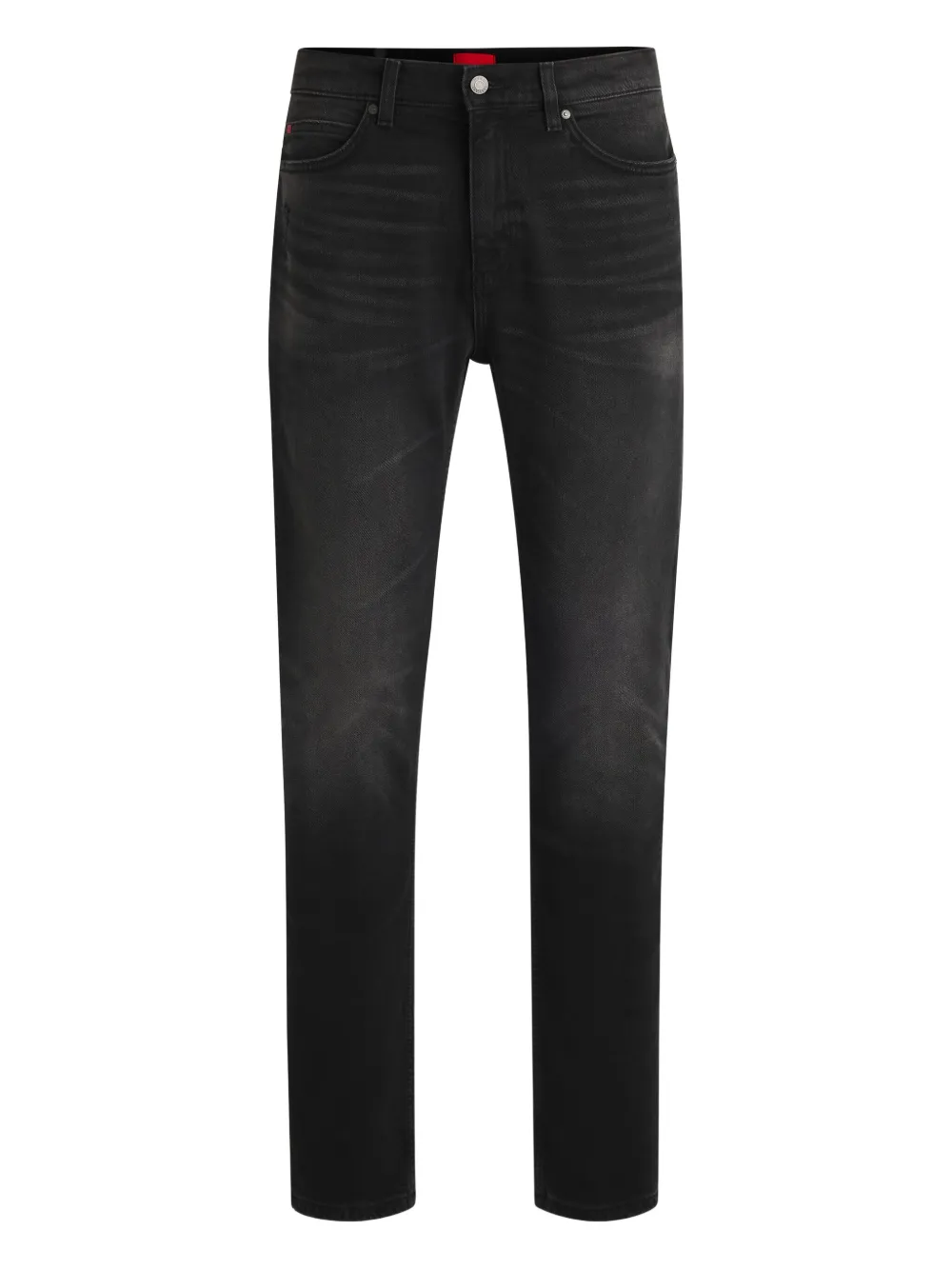 HUGO faded-wash cotton jeans | Black | Image 1