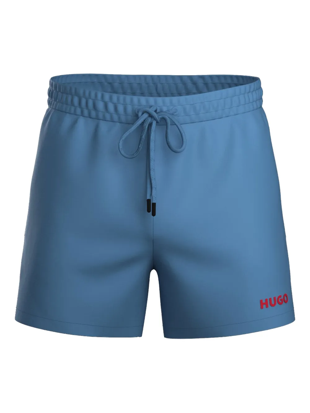 HUGO Bermuda de praia com logo bordado | Azul | Image 1