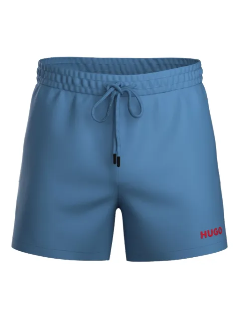 HUGO Bermuda de praia com logo bordado