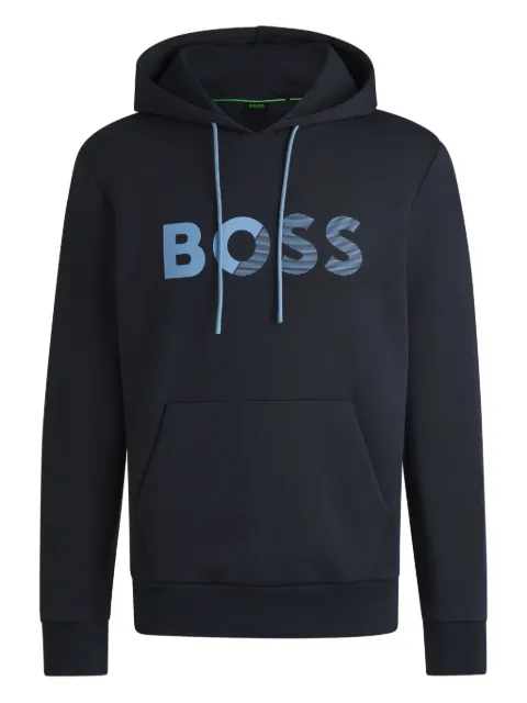 BOSS Moletom de capuz com logo