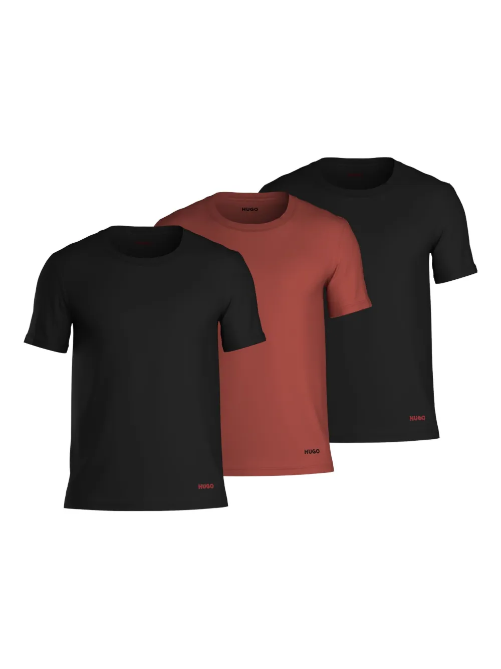 HUGO Kit 3 camisetas de algodão | Preto | Image 1