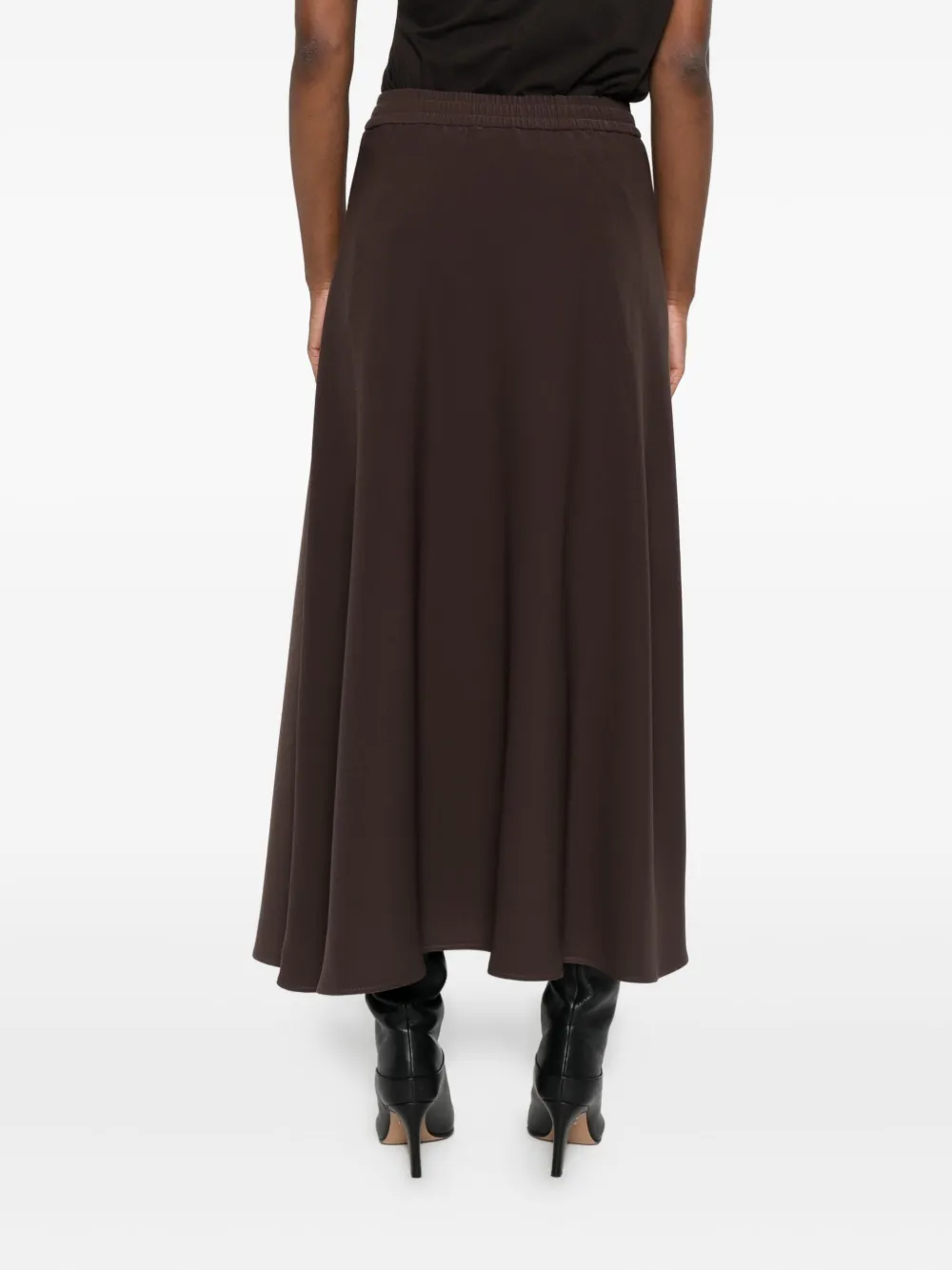 Herno Drawstring Skirt In Brown