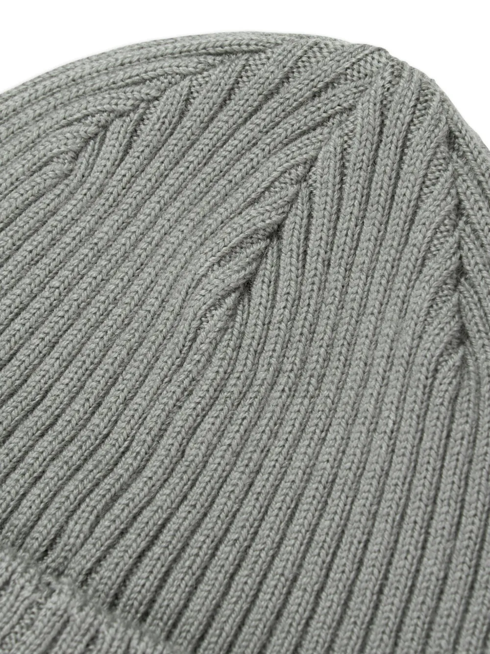 C.P. Company Kids Ribgebreide muts Grijs