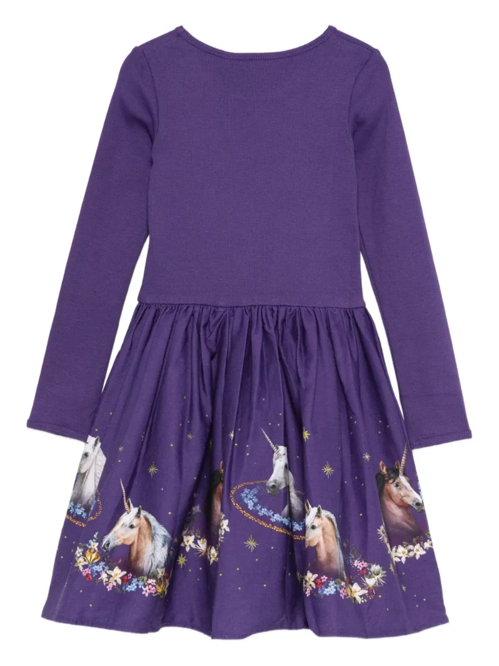 Molo unicorn-print long-sleeve dress | Girls Casual Dresses | Image 2