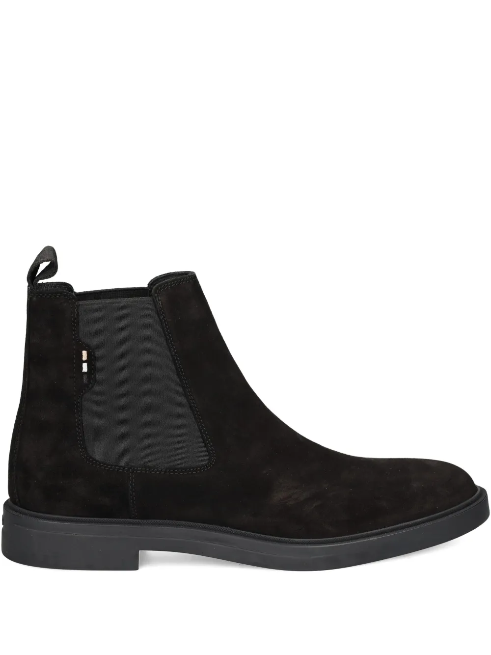 BOSS Calev elastic-panel suede boots Black