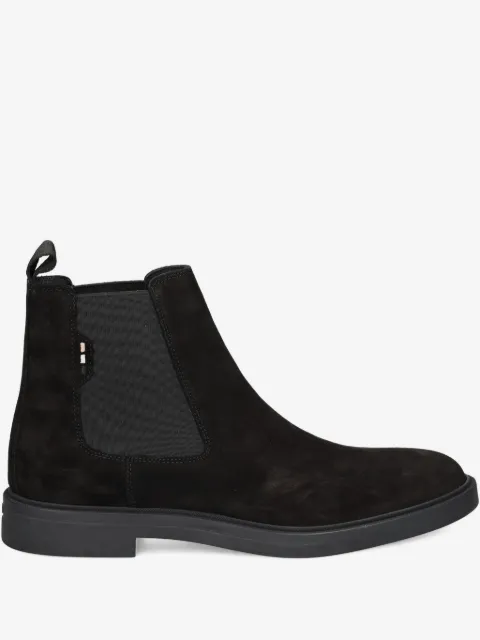 BOSS Calev elastic-panel suede boots