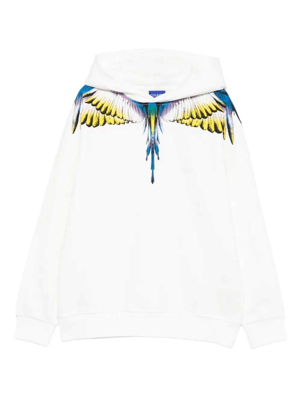 COUNTY OF MILAN KIDS wing-print hoodie | White | Image 1