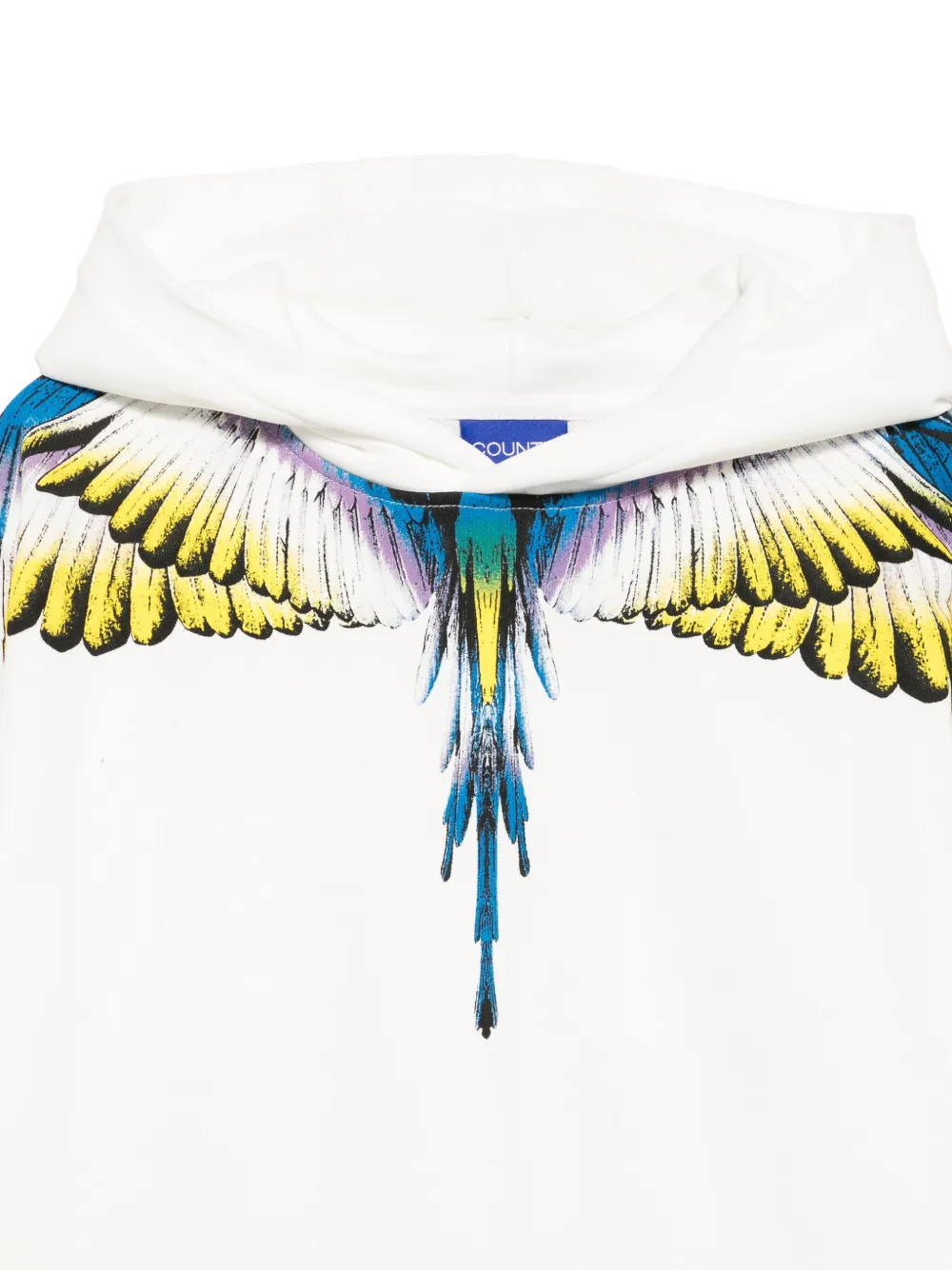 COUNTY OF MILAN KIDS Hoodie met vleugelprint Wit