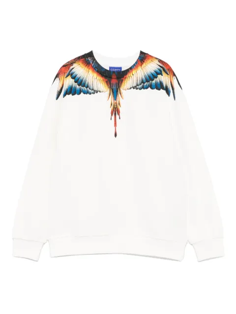 COUNTY OF MILAN KIDS wing-print sweatshirt