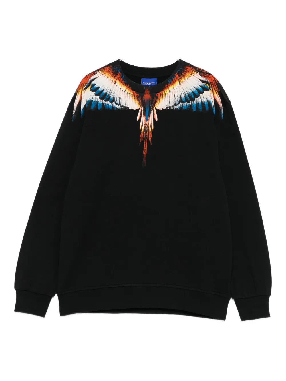 Marcelo Burlon County Of Milan Kids wing-print sweatshirt | Black | Image 1