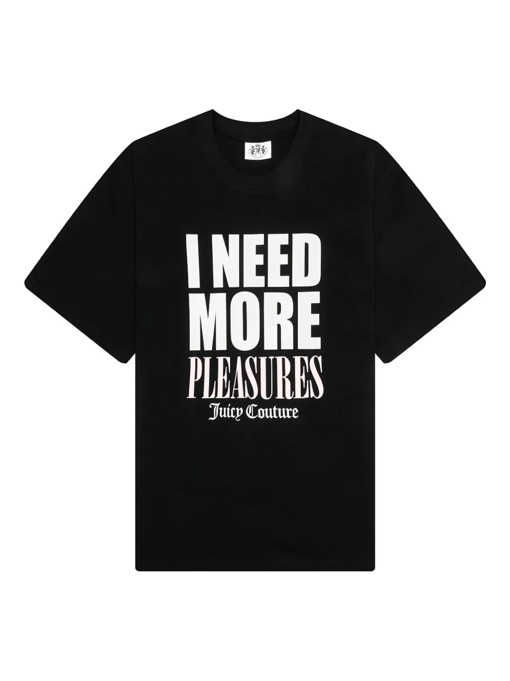 Pleasures x Juicy Couture crew-neck T-shirt | Black | Image 1