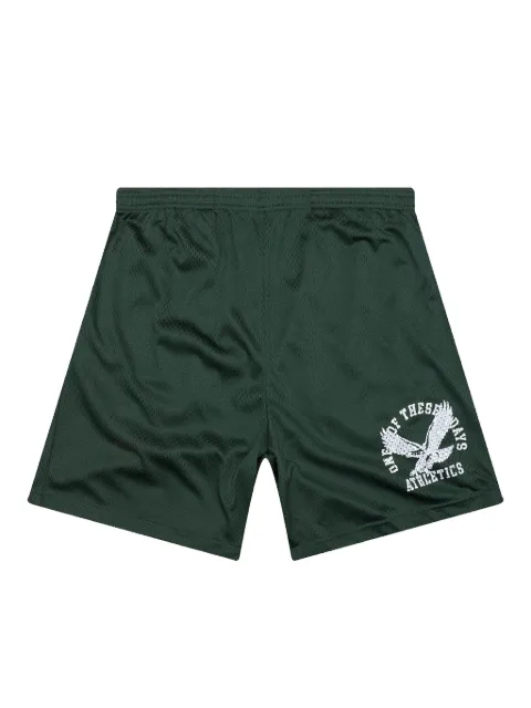 One Of These Days eagle-logo mesh shorts