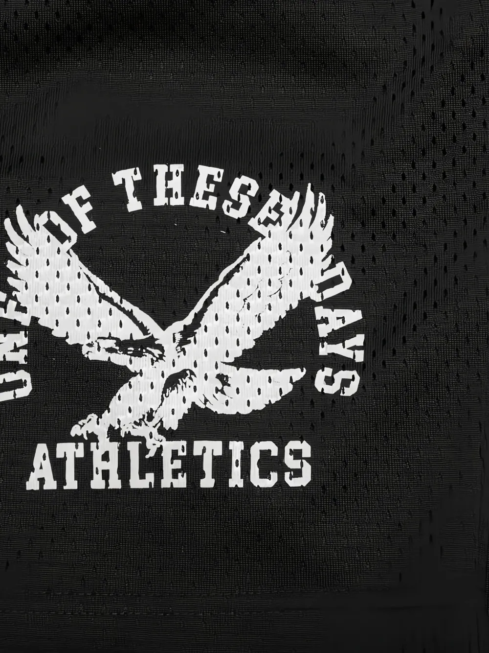One Of These Days Eagle-logo Mesh Shorts In Black